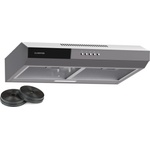 Klarstein Contempo 60, абсорбатор, 60 см, под шкаф, 200 м³/ч, LED, акрил, неръждаема стомана (DSM-Contempo-60 SIL) (DSM-Contempo-60 SIL) - klarstein