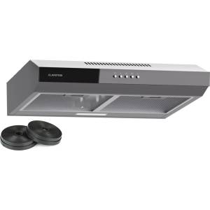 Klarstein Contempo 60, абсорбатор, 60 см, под шкаф, 200 м³/ч, LED, акрил, неръждаема стомана (DSM-Contempo-60 SIL) (DSM-Contempo-60 SIL) - klarstein