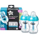 Dojčenské fľaše Tommee Tippee Antikoliková fľaša 260 ml 2ks Transparentná
