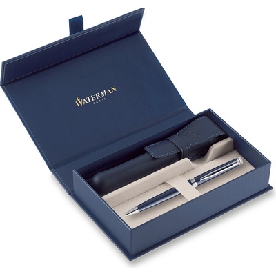 Waterman Hémisphère Core Blue CT kuličkové pero dárková sada s koženým pouzdrem 1507/2914207 – Zboží Živě