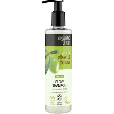 Organic Shop šampon pro zářivý lesk vlasů Oliva a jojoba 280 ml