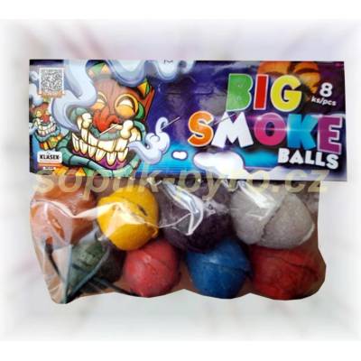 dýmovnice Big Colour Smoke Balls balení 8 kusů