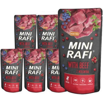 Dolina Noteci Adult Mini Rafi s hovädzím mäsom 10 x 150g