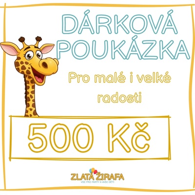 Zlatá Žirafa Dárková poukázka - 500Kč