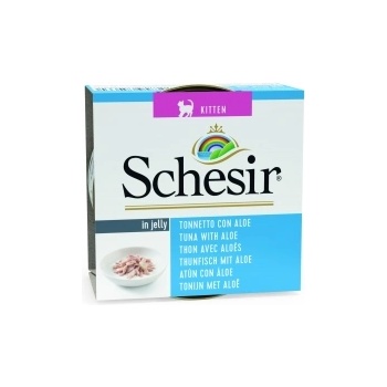 Schesir Kitten Tuna with Aloe - Консерва за котенца до 12 месеца с риба тон и алое в желе 85 гр
