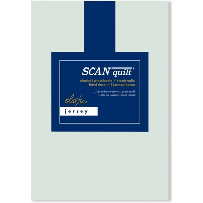 SCANquilt plachta Jersey Elastic Lycra aqua modrá 160x200