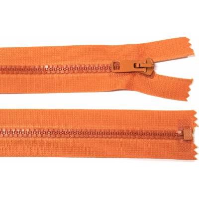 Kostěný zip no.5 rozepínací 30cm bundový color: 557 oranžová