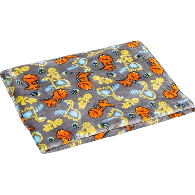 Bellatex Ella prikrývka dinosaurus sivá 75x100