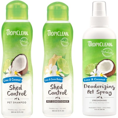 TropiClean Lime Cocoa vonný sprej sprej 236 ml šampón 355 ml kondicionér 355 ml