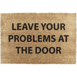 Artsy Mats Изтривалка от кокосови влакна 40x60 cm No Problems - Artsy Doormats (TYPO-PROBLEMS)