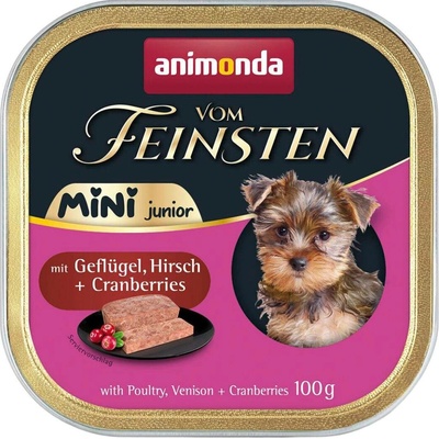 Animonda Vom Feinsten MiniJunior drůbeží zvěřina brusinky 100 g