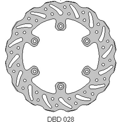 DELTA BRAKING brzdový kotouč zadní YAMAHA YZ 125 02-21, WRF 250 02-21, WR 250 02-07, YZ/YZF 250 02-21, WRF/YZF 02-21, WAVE (245X115X4mm) (6X6,5mm) (NG789X) – Zboží Mobilmania