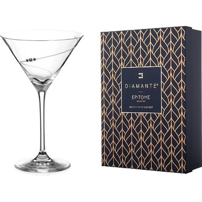 Diamante Silhouette sklenice na martini 2 x 210 ml