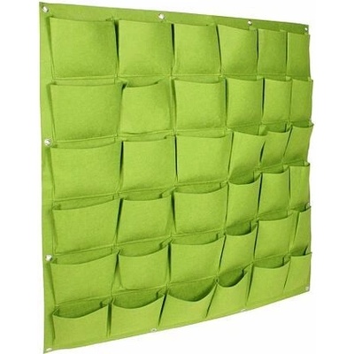 Wall Grow Bag 36 textilné kvetináče na stenu zelená