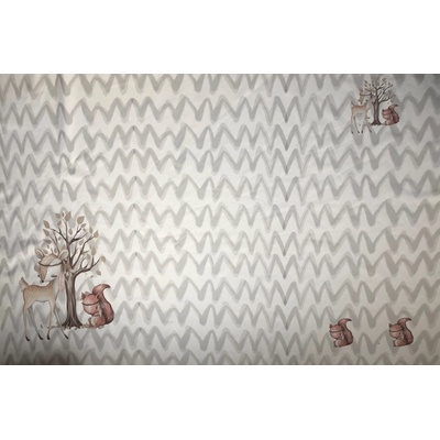 Panel na fusak z nepremokavého polyesteru 155x100 vzor forest friends 3 v 1
