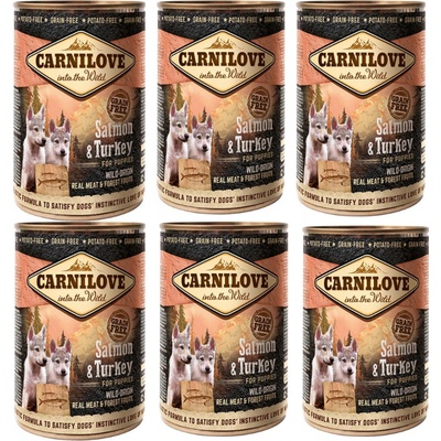 Carnilove Wild Meat Salmon & Turkey Puppies 6 x 400 g