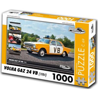 Retro cars - Puzzle Volga GAZ 24 VB (1984) - 1 000 piese