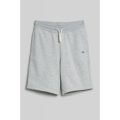 Gant teplákové šortky shield sweat shorts šedá