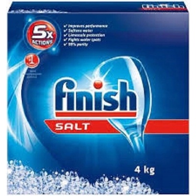 Finish ochranná hrubozrnná soľ do umývačky riadu na zmäkčovanie vody 4 kg