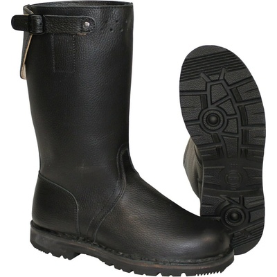 Bundeswehr BW půlitry kožené orig. ČERNÉ