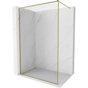 Mexen Kioto-F душ кабина Walk-in с рамка 130 x 202 cm, прозрачна 8 mm, златна - 800-130-104-50-00 (800-130-104-50-00)