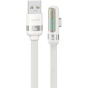 USAMS US-SJ651 кабел за данни USB - Type-C, 120cm, БЯЛ SJ651USB02 (SJ651USB02)