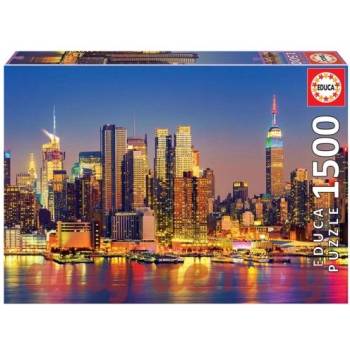 Image 1 of Educa Пъзел educa 18466 - 1500 части - Манхатън през нощта (edu18466)