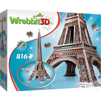 Wrebbit 3D Puzzle Eiffelova veža 816 ks