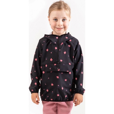 Unuo dětská větrovka Květiny černá – Zboží Mobilmania