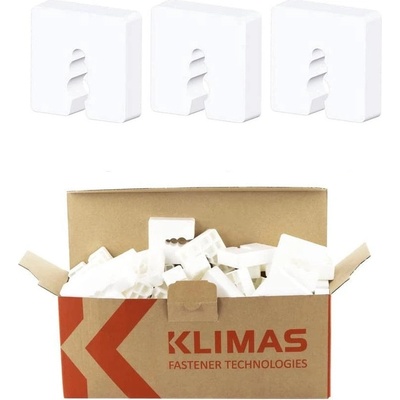 KLIMAS Wkret-met Dištančné podložky 50x50mm - PVC 15 mm - 50 ks