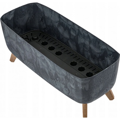 Prosperplast Květináč GRACIA CASE BETON EFFECT 58 cm antracit