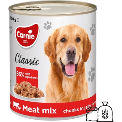 Carnie Classic mäsový mix kúsočky v želé 800 g