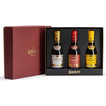 GIUSTI Modena 1605 Балсамов оцет 2 & 3 & 4 GOLD MEDALS 3 x 100 ml, Giusti (GIU1285A)