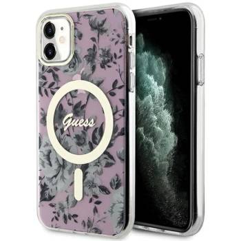 GUESS GUHMN61HCFWSP iPhone 11 / Xr 6.1" pink hardcase Flower MagSafe (GUHMN61HCFWSP)