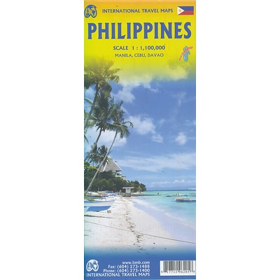 ITMB Publishing mapa Philippines (Filipíny) 1:1,1 mil. ITM voděodolná