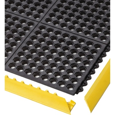 Notrax 650SFR Cushion Ease Nitrile FR Modulární nitrilová ohnivzdorná rohož s drenážním systémem 91 x 91 cm