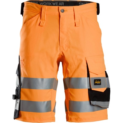 Snickers Workwear AllroundWork Stretch kraťasy reflexné oranžové