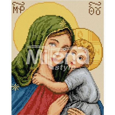 Milena Style Мадона с младенец - гоблен с щампа с конци Ariadna