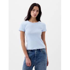 GAP Ребрести тениска с лого GAP GAP | Sin | ЖЕНИ | XXS - zoot - 47,70 лв