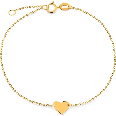 iZlato Forever Něžný zlatý náramek se srdíčkem Iza IZ20878