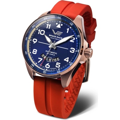 Vostok Europe YN55/325B746S Červený silikonový řemínek