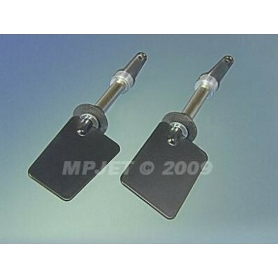 MP JET Kormidlo lodné lichobežníkové 52x32x25 mm s prírubou a pákou