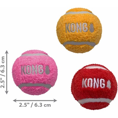 Kong míč Sport Softies 6 cm 3 ks