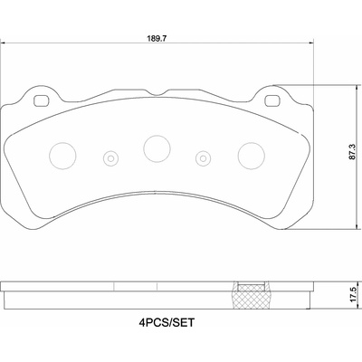 BREMBO Brzdové doštičky P 86 034
