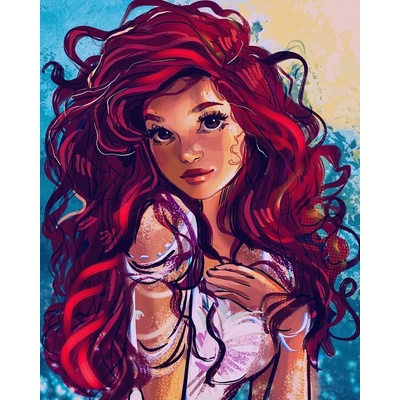 Norimpex - Puzzle Diamant painting: Girl with brown eyes 30x40cm - 1 - 39 piese