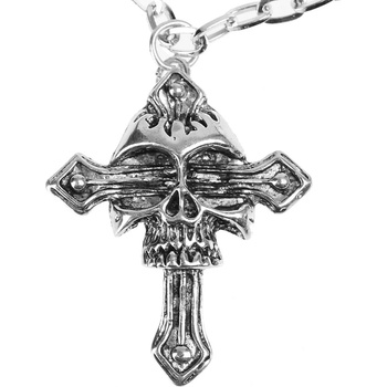 Image 1 of FALON Верижка Череп / кръст - psy862
