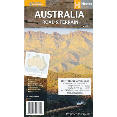 mapa Australia RoadaTerrain 1:4.5 mil. HEMA