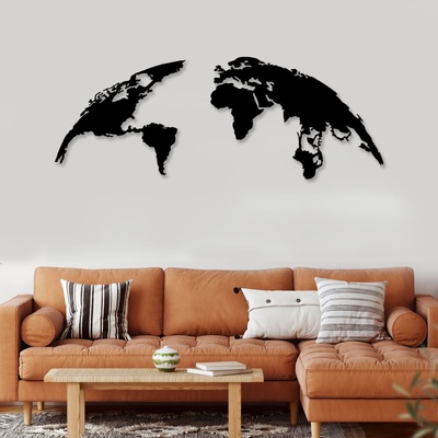 Decono Метална Декорация Земно Кълбо