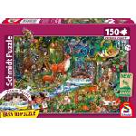 Schmidt Spiele Детски пъзел Schmidt от 150 части - Животните в горите на Европа (56532) - ozone