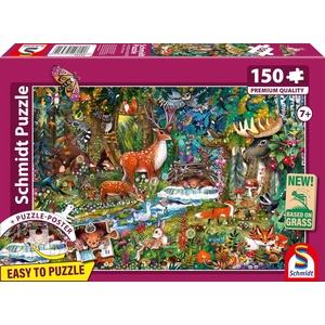 Schmidt Spiele Детски пъзел Schmidt от 150 части - Животните в горите на Европа (56532) - ozone